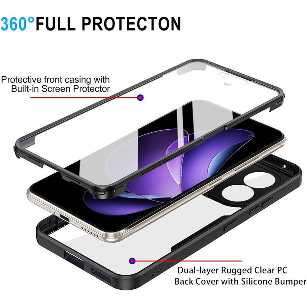 Techsuit ColorVerse 360 Series - θήκη για Oppo Reno13 F / 4G 5G FS - Διάφανο - Image 2