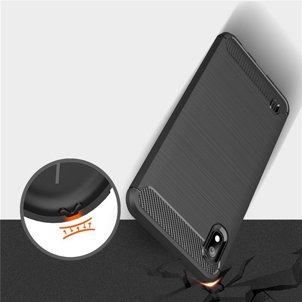 Techsuit Carbon Silicone - θήκη για Samsung Galaxy A10 - Μαύρο - Image 6