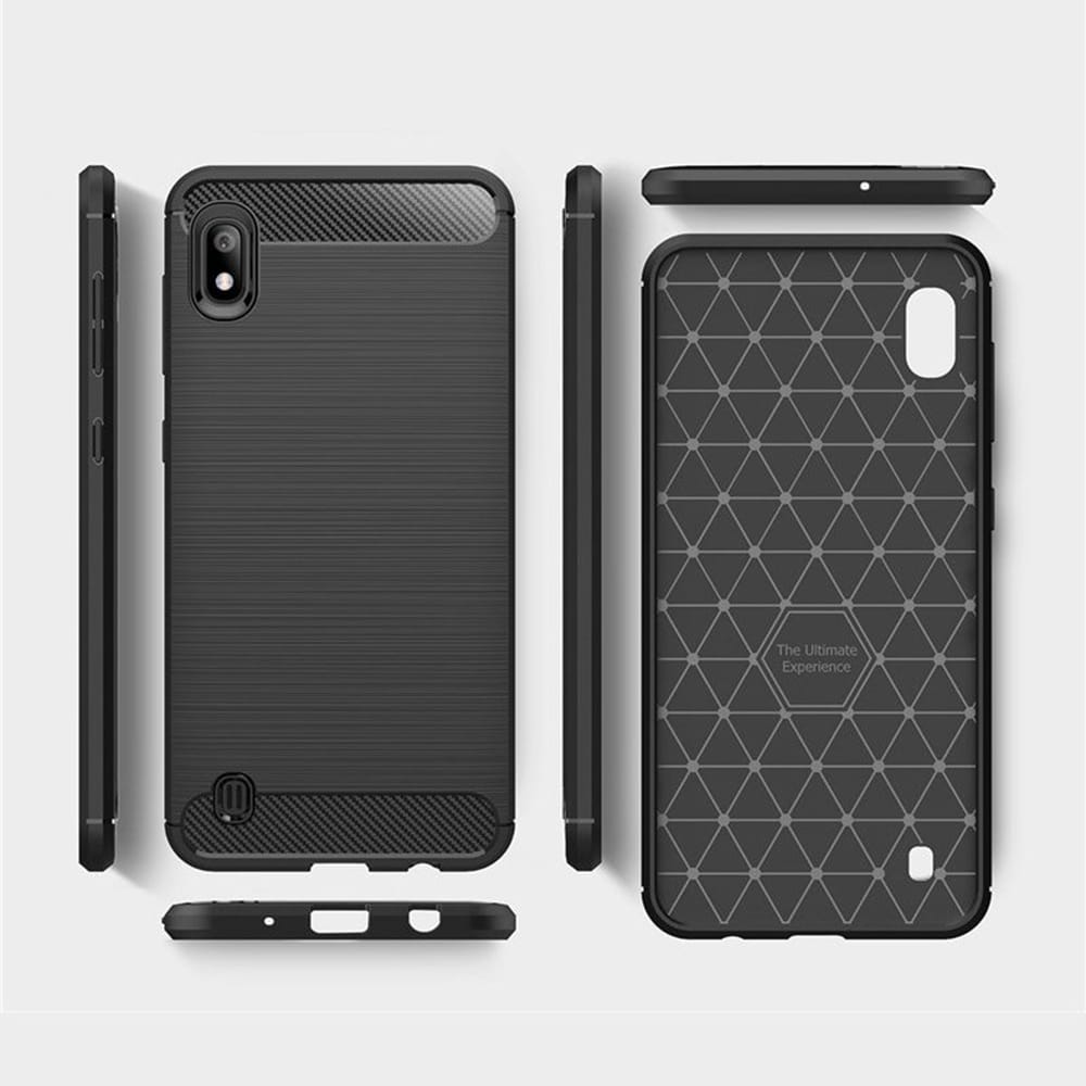 Techsuit Carbon Silicone - θήκη για Samsung Galaxy A10 - Μαύρο - Image 2