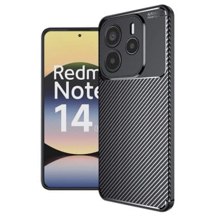 Techsuit CarbonFiber - θήκη για Xiaomi Redmi Note 14 - Μαύρο