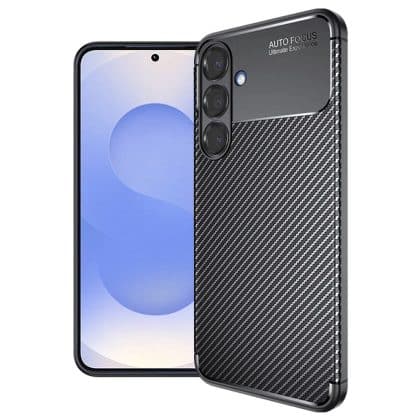 Techsuit CarbonFiber - θήκη για Samsung Galaxy S25 - Μαύρο