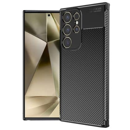 Techsuit CarbonFiber - θήκη για Samsung Galaxy S24 Ultra - Μαύρο