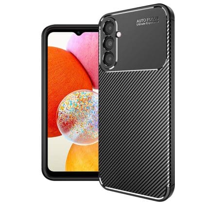 Techsuit CarbonFiber - θήκη για Samsung Galaxy A14 - Μαύρο