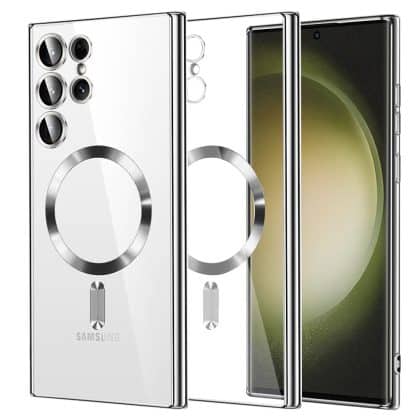 Techsuit Luxury Crystal MagSafe - θήκη για Samsung Galaxy S23 Ultra - Διάφανο