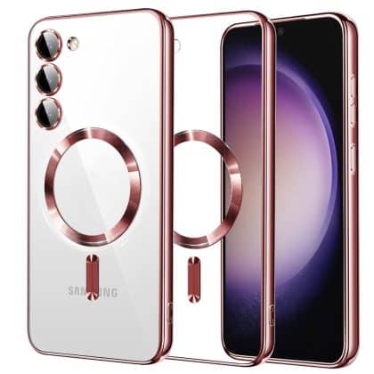 Techsuit Luxury Crystal - θήκη για Samsung Galaxy S23 - Ροζ