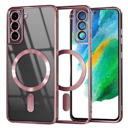 Techsuit Luxury Crystal - θήκη για Samsung Galaxy S21 FE 5G - Ροζ