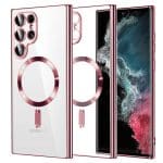 Techsuit Luxury Crystal - θήκη για Samsung Galaxy S22 Ultra 5G - Ροζ