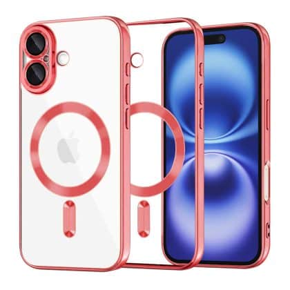 Techsuit Luxury Crystal - θήκη για Apple iPhone 16 - Κόκκινο
