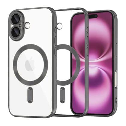 Techsuit Luxury Crystal - θήκη για Apple iPhone 16 Plus - Μαύρο