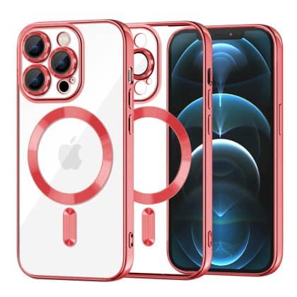 Techsuit Luxury Crystal - θήκη για Apple iPhone 12 Pro Max - Κόκκινο