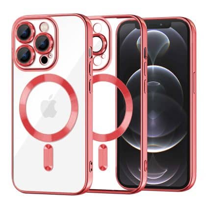 Techsuit Luxury Crystal - θήκη για Apple iPhone 12 Pro - Κόκκινο