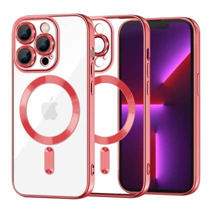 Techsuit Luxury Crystal - θήκη για Apple iPhone 13 Pro - Κόκκινο