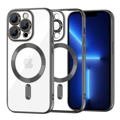 Techsuit Luxury Crystal MagSafe - θήκη για Apple iPhone 13 Pro Max - Μαύρο