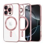 Techsuit Luxury Crystal - θήκη για Apple iPhone 16 Pro - Ροζ