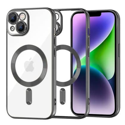 Techsuit Luxury Crystal - θήκη για Apple iPhone 14 Plus - Μαύρο
