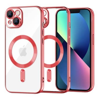 Techsuit Luxury Crystal - θήκη για Apple iPhone 13 - Κόκκινο