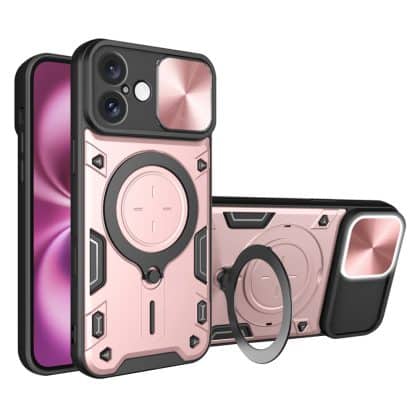 Techsuit CamGuard Pro - θήκη για Apple iPhone 16 Plus - Ροζ