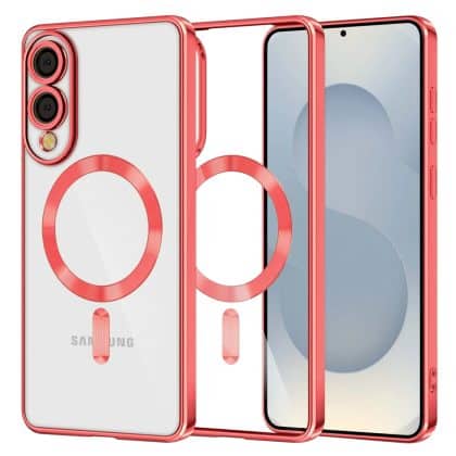 Techsuit Luxury Crystal - θήκη για Samsung Galaxy S25 Edge - Κόκκινο