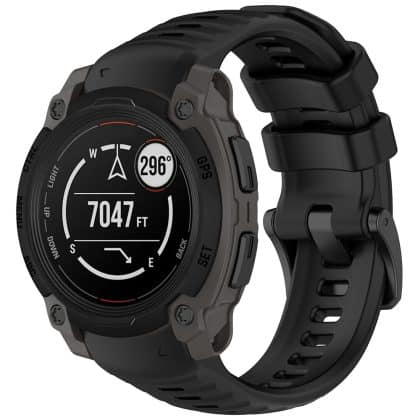 Techsuit - Λουράκι ρολογιού 22mm (W076) - Garmin Instinct E 45mm - Μαύρο