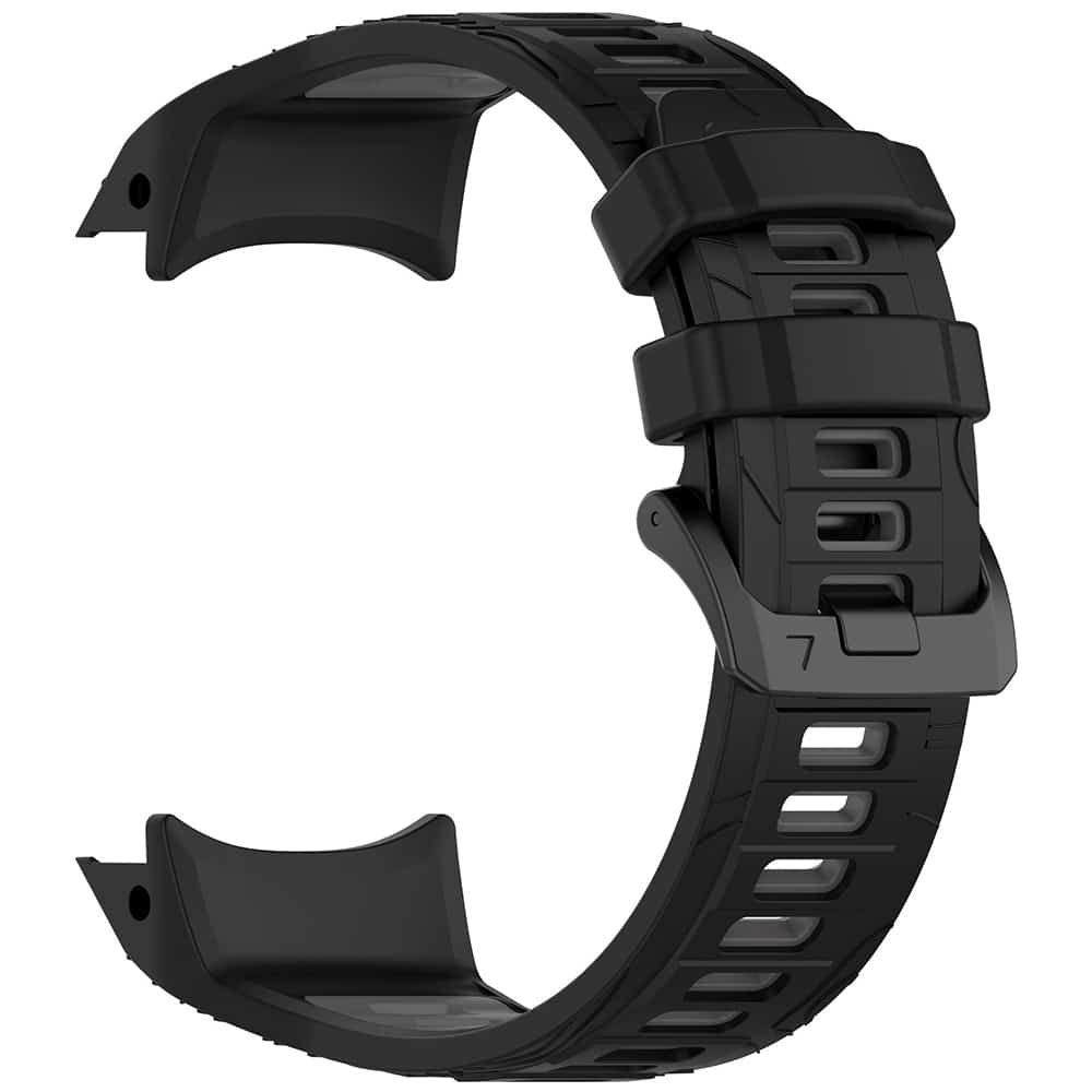 Techsuit - Λουράκι ρολογιού 22mm (W077) - Garmin Instinct 3 50mm/Instinct 3 50mm Ηλιακό - Μαύρο/Γκρι - Image 2