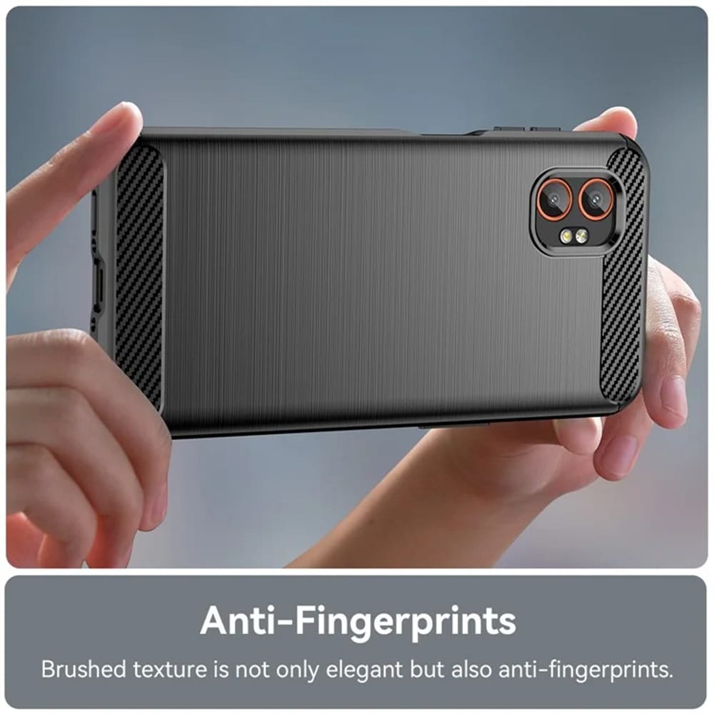 Techsuit Carbon Silicone - θήκη για Samsung Galaxy XCover7 Pro - Μαύρο - Image 3