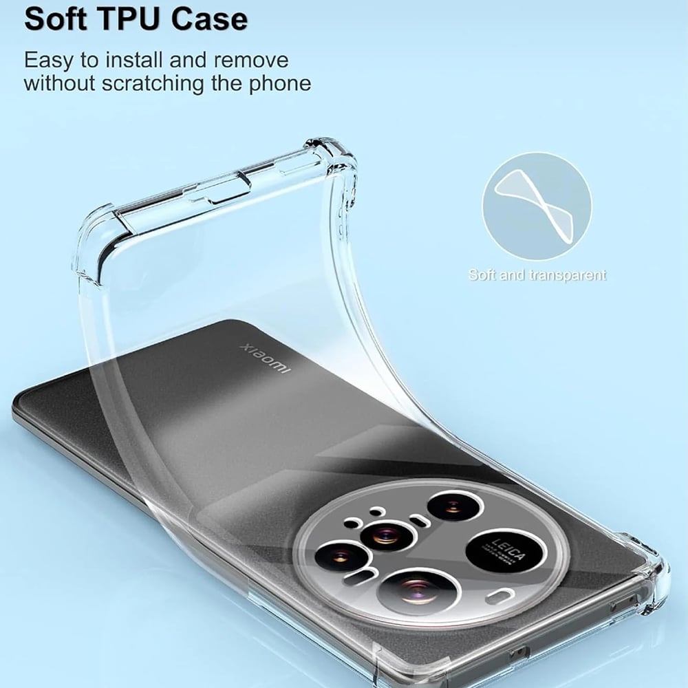 Techsuit Shockproof Clear Silicone - θήκη για Xiaomi 15 Ultra - Διάφανο - Image 2
