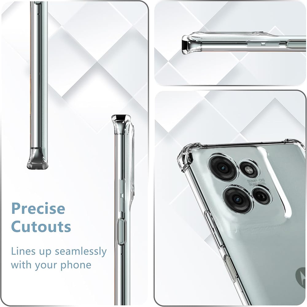 Techsuit Shockproof Clear Silicone - θήκη για Motorola Moto G75 - Διάφανο - Image 3