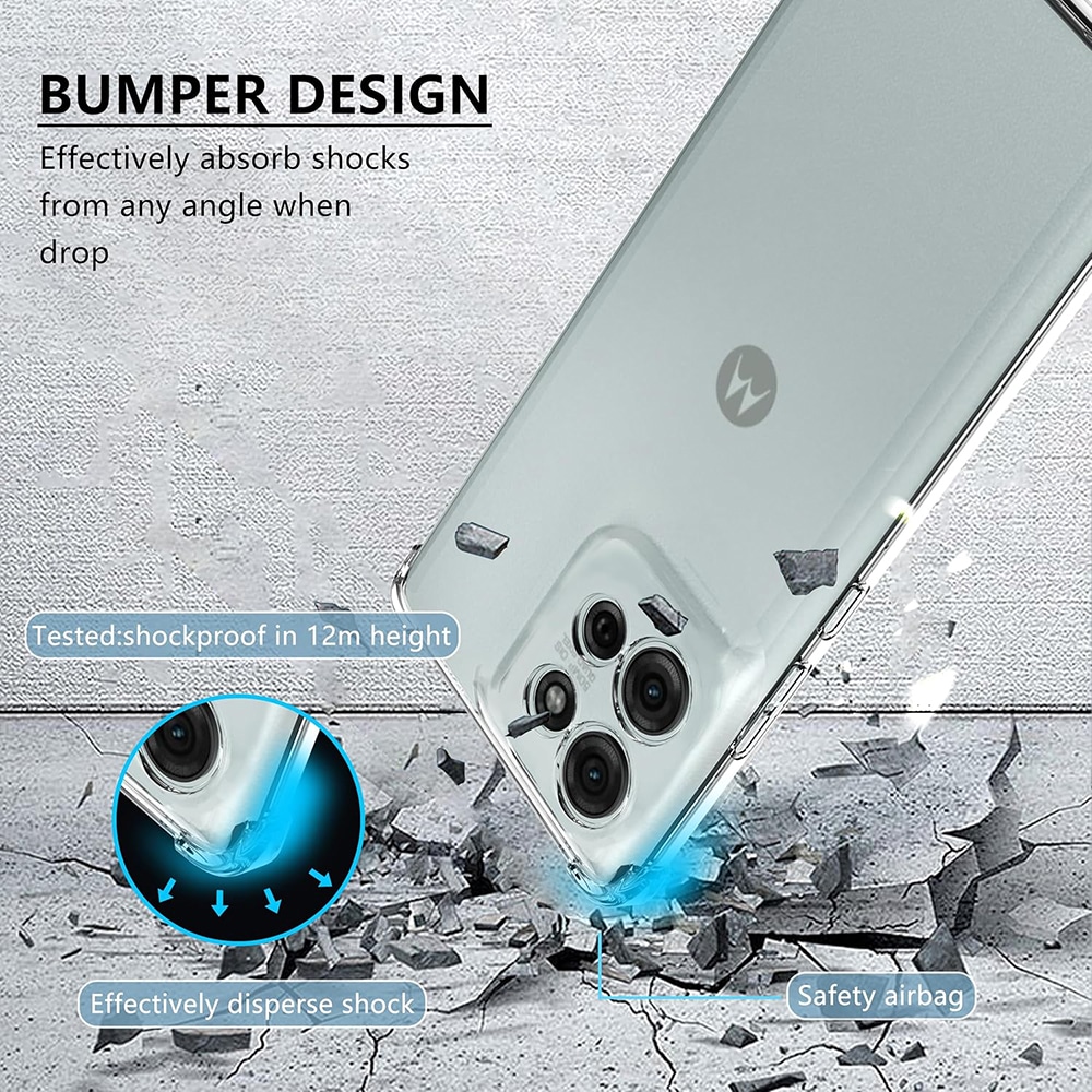 Techsuit Shockproof Clear Silicone - θήκη για Motorola Moto G75 - Διάφανο - Image 4