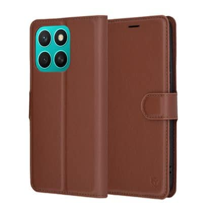Techsuit Leather Folio - θήκη για Honor X8c - Καφέ