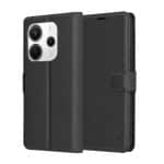 Techsuit Leather Folio - θήκη για Xiaomi Redmi Note 14 4G - Μαύρο