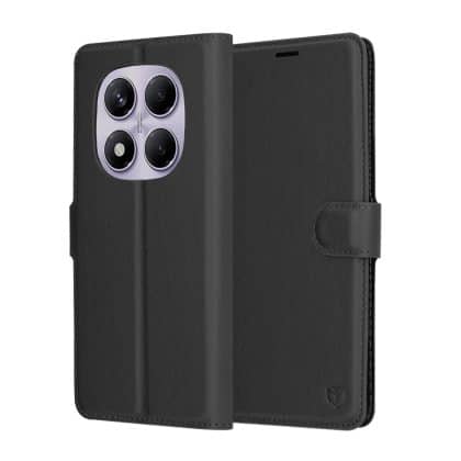 Techsuit Leather Folio - θήκη για Xiaomi Redmi Note 14 Pro 4G - Μαύρο