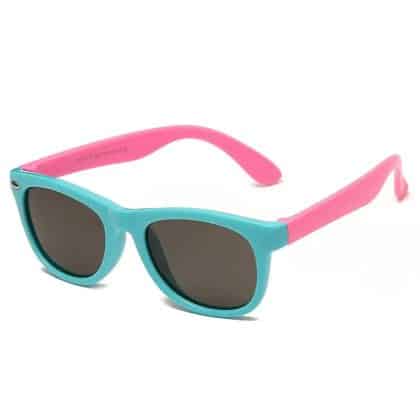Techsuit - Γυαλιά ηλίου Polarized (8306-C32) - για μωρά, τετράγωνο σχήμα - Μπλε / Ροζ