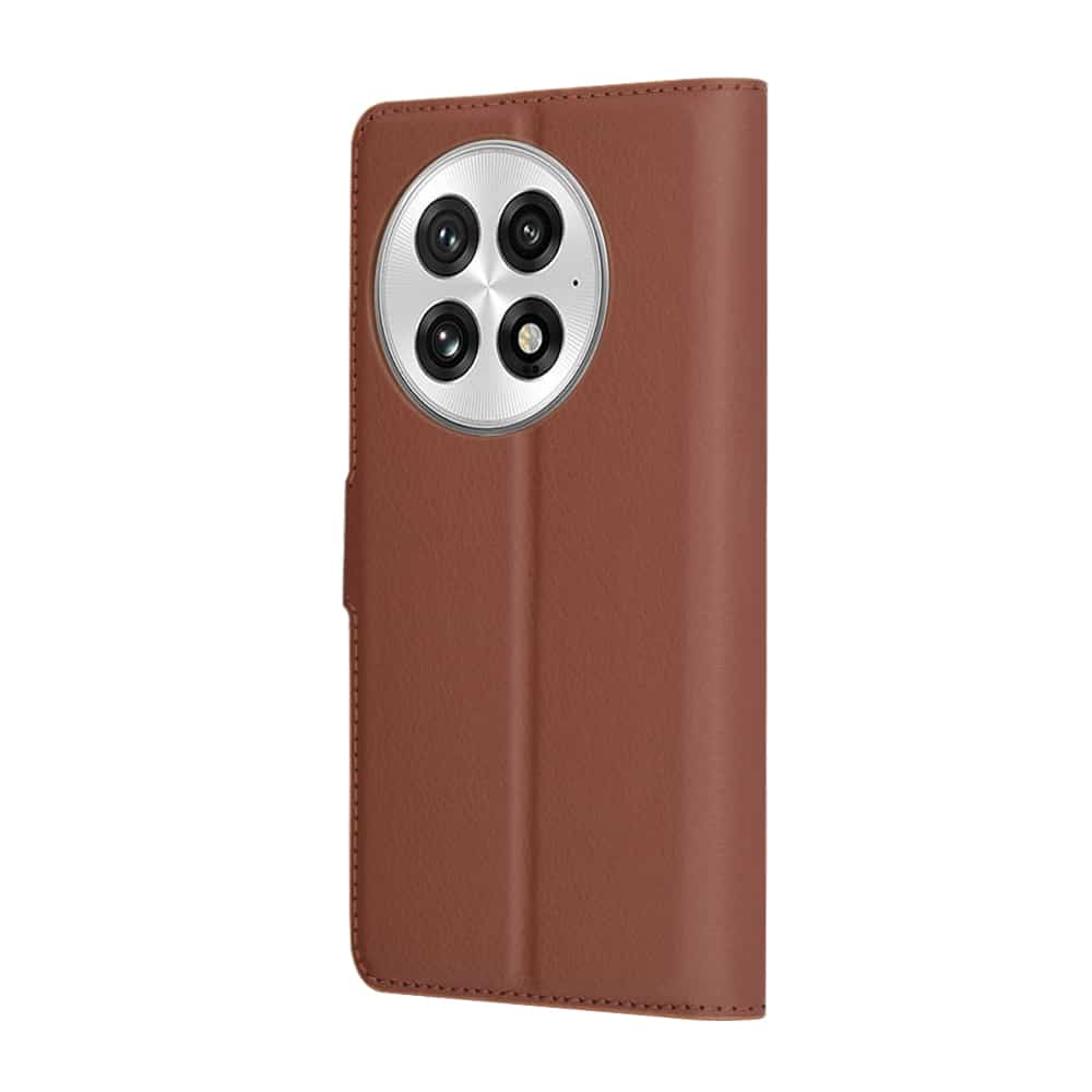 Techsuit Leather Folio - θήκη για Oneplus 13 - Καφέ - Image 5