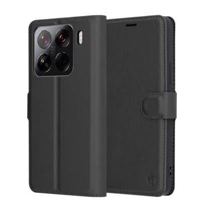 Techsuit Leather Folio - θήκη για Xiaomi 15 Pro - Μαύρο