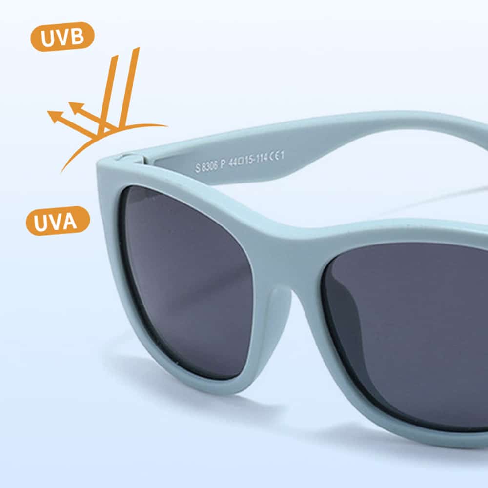 Techsuit - Γυαλιά ηλίου Polarized (8306-C32) - για μωρά, τετράγωνο σχήμα - Μπλε / Ροζ - Image 5