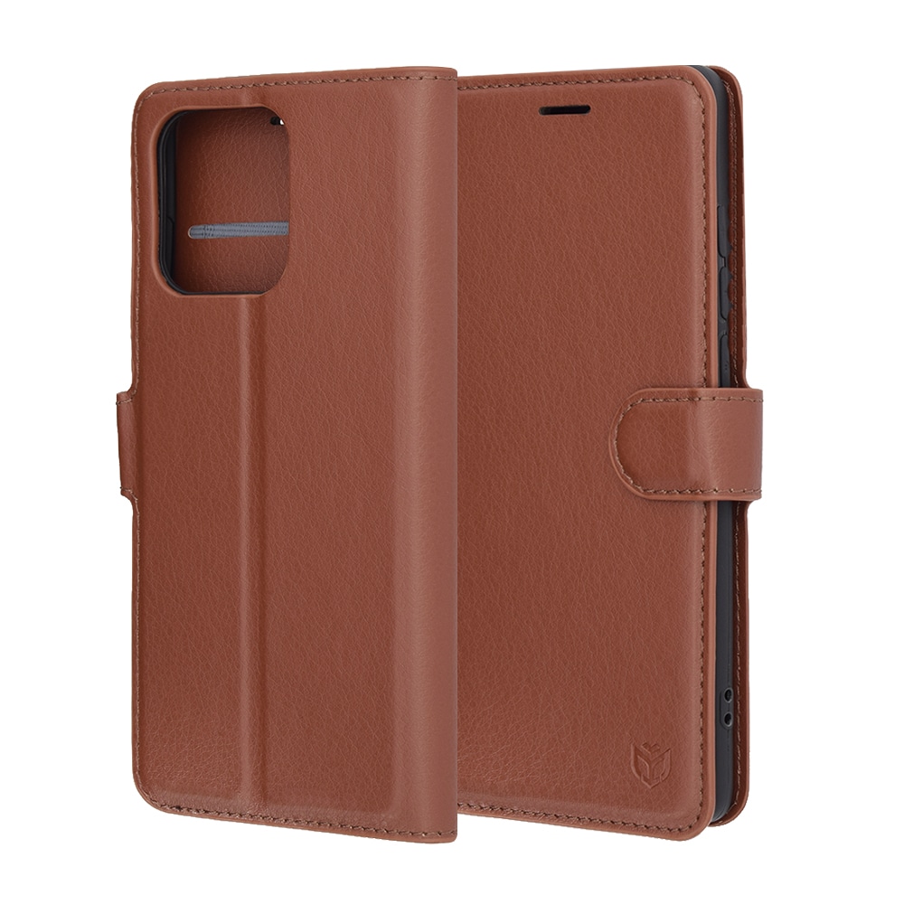 Techsuit Leather Folio - θήκη για Motorola Edge 60 - Καφέ - Image 6