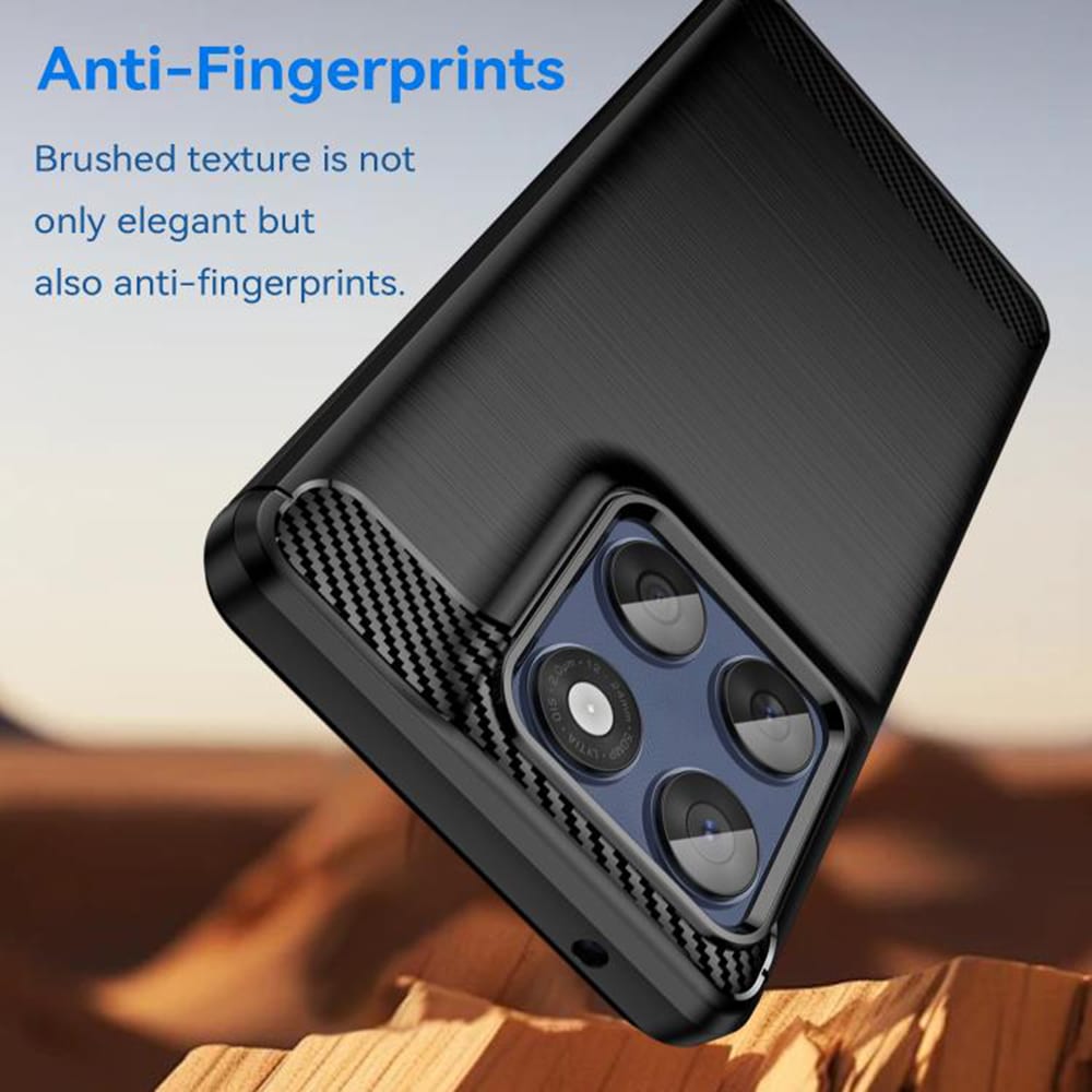 Techsuit Carbon Silicone - θήκη για Motorola Edge 60 - Μαύρο - Image 4