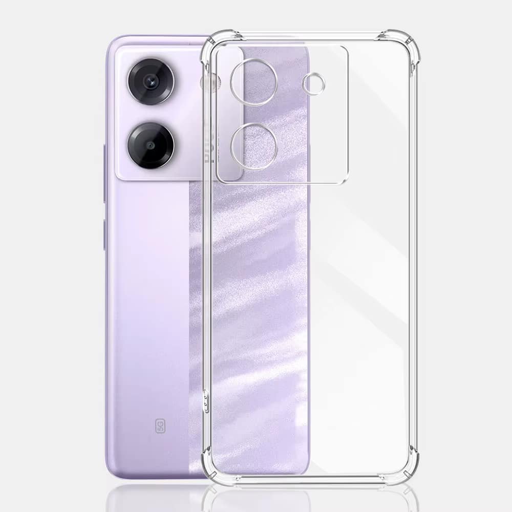 Techsuit Shockproof Clear Silicone - θήκη για Xiaomi Poco M7 Pro 5G - Διάφανο - Image 4