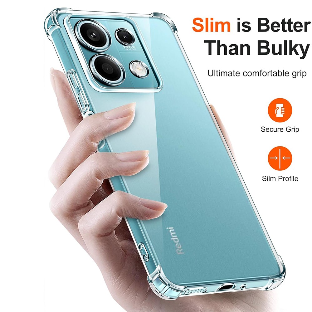 Techsuit Shockproof Clear Silicone - θήκη για Xiaomi Redmi Note 14S - Διάφανο - Image 4