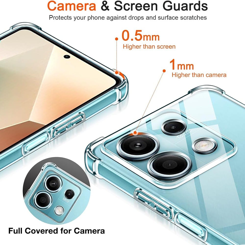 Techsuit Shockproof Clear Silicone - θήκη για Xiaomi Redmi Note 14S - Διάφανο - Image 5