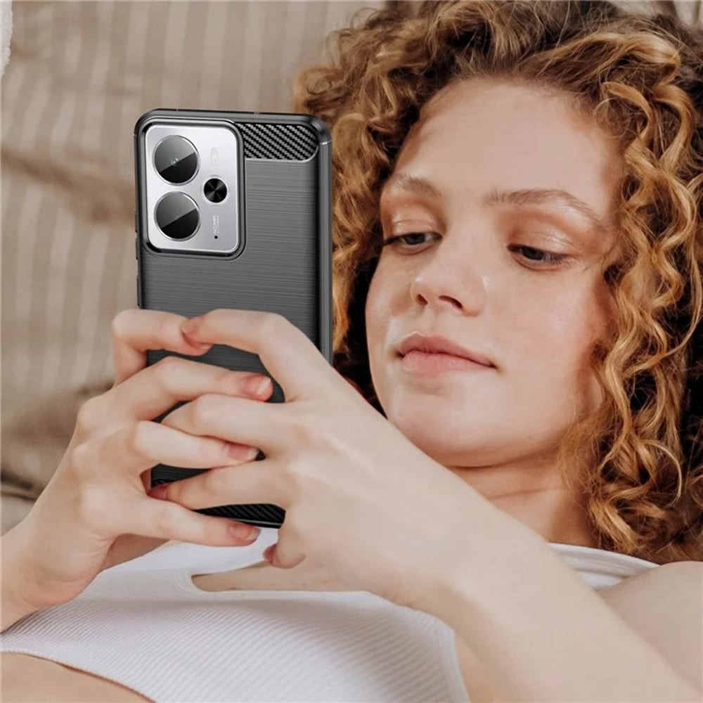 Techsuit Carbon Silicone - θήκη για Realme 14 / 14T - Μαύρο - Image 6