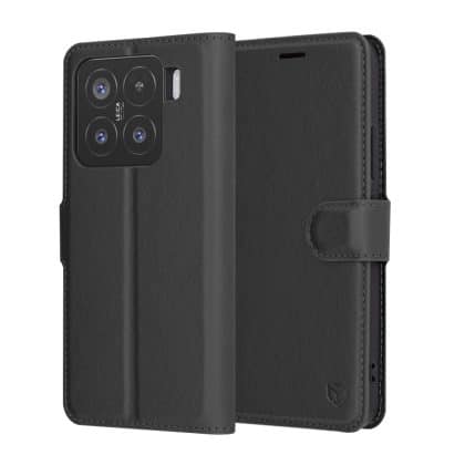 Techsuit Leather Folio - θήκη για Xiaomi 15 - Μαύρο