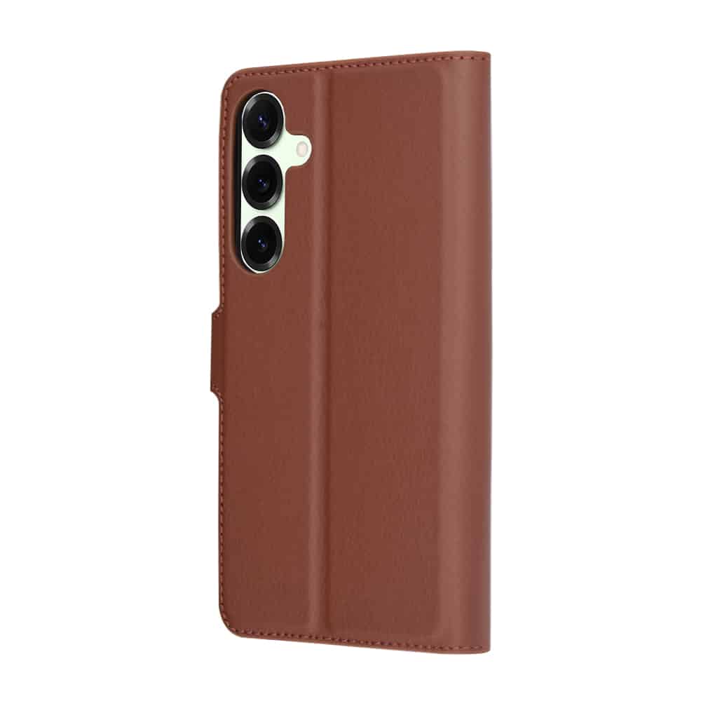 Techsuit Leather Folio - θήκη για Samsung Galaxy S25+ - Καφέ - Image 5