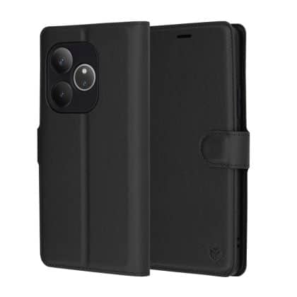 Techsuit Leather Folio - θήκη για Realme GT 5G - Μαύρο