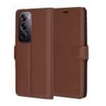 Techsuit Leather Folio - θήκη για Oppo Reno12 Pro - Καφέ
