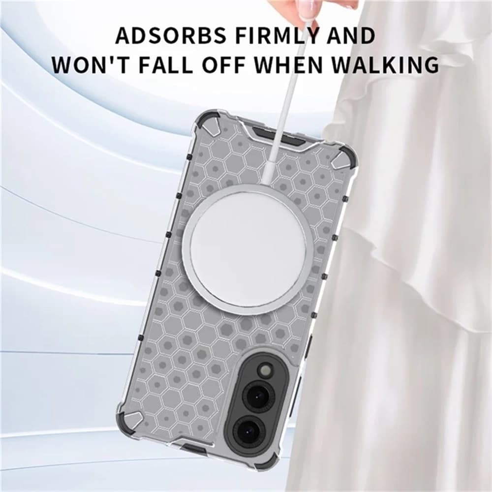 Techsuit HoneyComb Shield MagSafe - θήκη για Samsung Galaxy S25 Edge - Μαύρο - Image 4