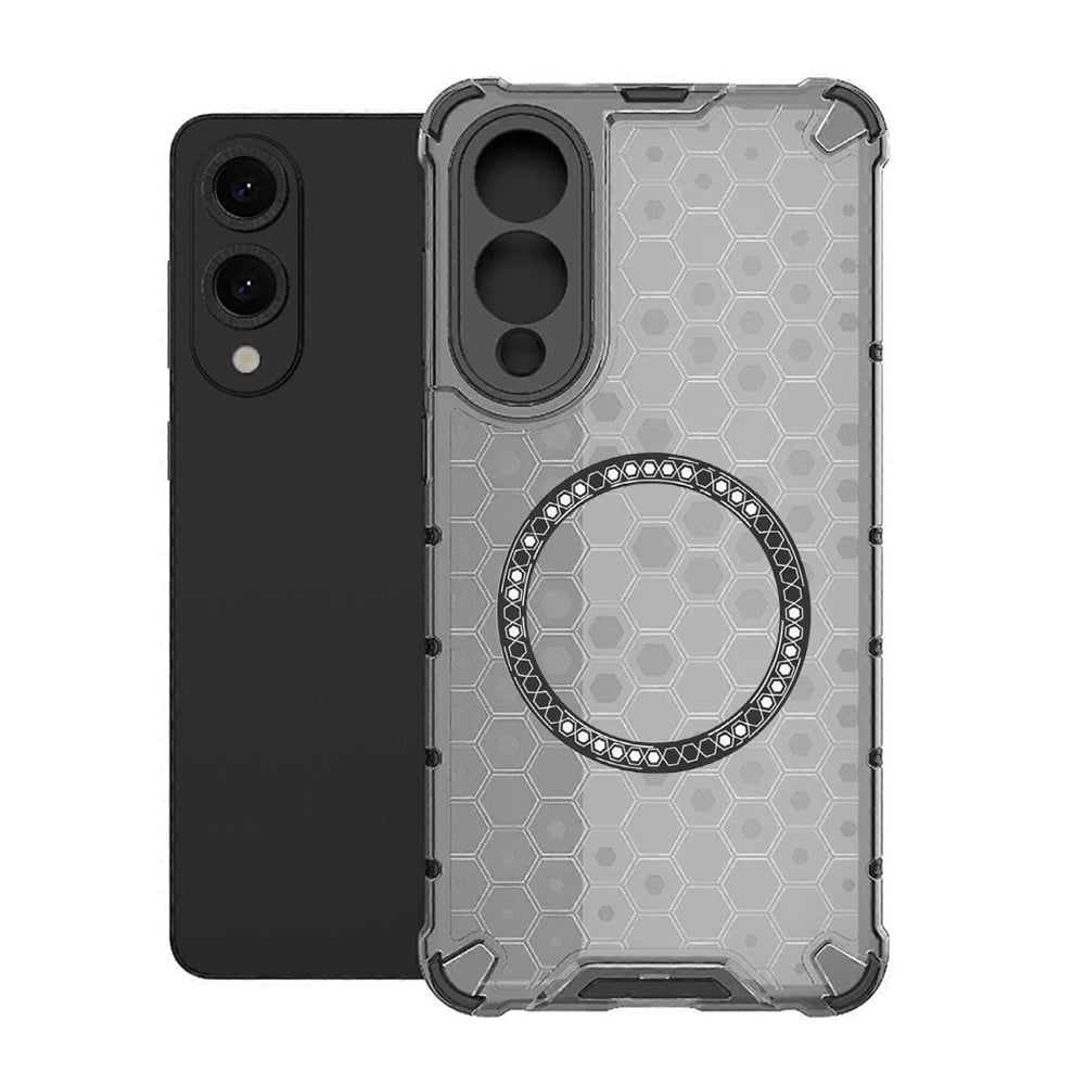 Techsuit HoneyComb Shield MagSafe - θήκη για Samsung Galaxy S25 Edge - Μαύρο - Image 2