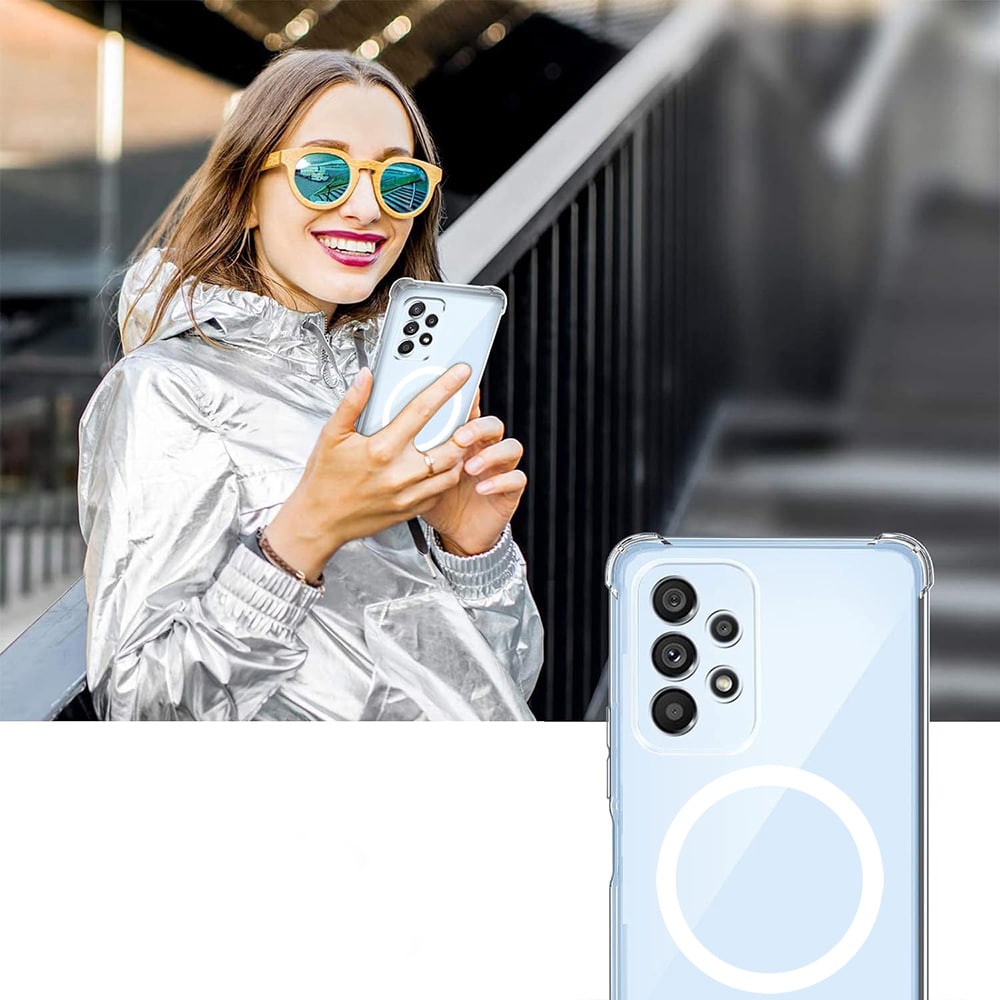 Techsuit Shockproof Clear Silicone MagSafe - θήκη για Samsung Galaxy A56 - Διάφανο - Image 4
