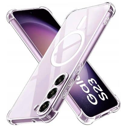 Techsuit Shockproof Clear Silicone MagSafe - θήκη για Samsung Galaxy S23 - Διάφανο