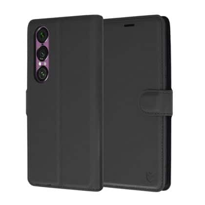 Techsuit Leather Folio - θήκη για Sony Xperia 1 VI - Μαύρο